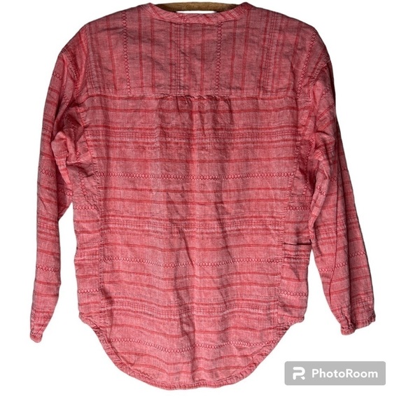 MOUNTAIN HARDWARE Palisade Long Sleeve Cotton/Linen Blend Top Size Medium - Picture 4 of 16